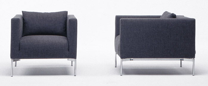living divani twin armchair piero lissoni
