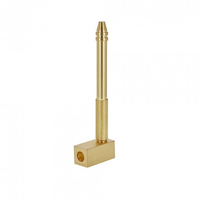 Cog Pen Block Brass
