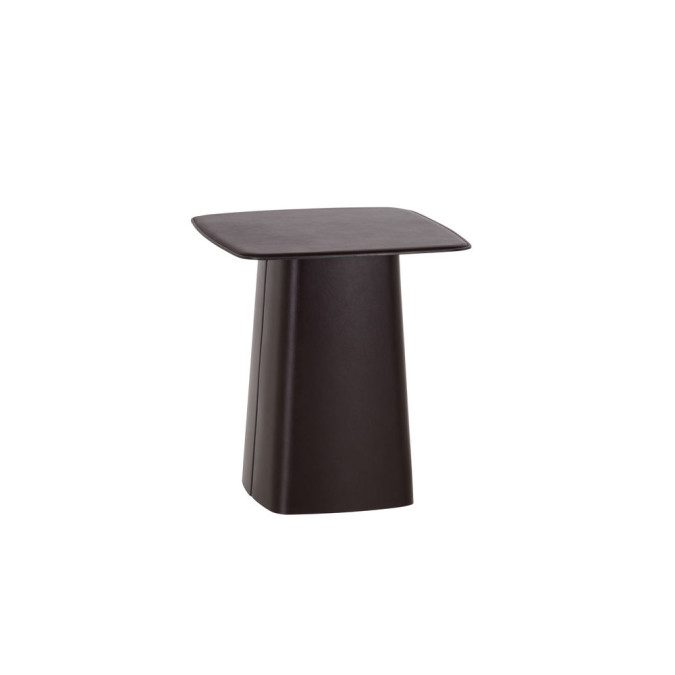 Leather side table