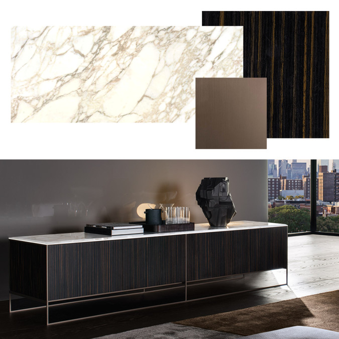 Calder Bronze Credenza (Immediate Delivery)