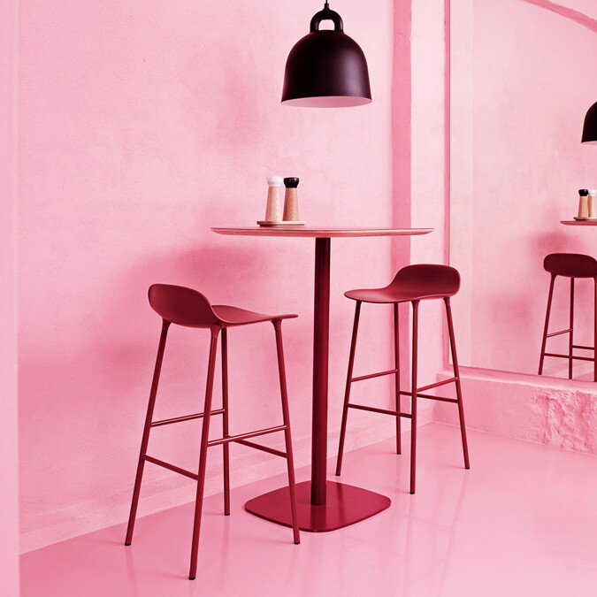 Form Barstool Red (Immediate Delivery)